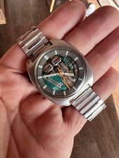 Bulova Accutron Spaceview 214 Cushion 1970 Never Polish Case + Nos bracelet.