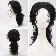 parrucca Michael Jackson professionale neri cosplay carnevale adulti bambini MJ