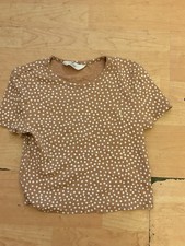 Top H&M Tan Micro Floreale a