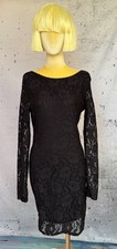 Abito donna Amisu taglia 40 pizzo nero 2 pezzi 