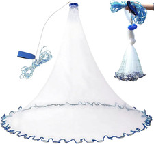 Rete Da Pesca Da Lancio, Φ 4.8M Rezzaglio Da Pesca Con 8 M Corda a Mano Reti Da 