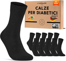 10 Paia Calze Diabetici Senza