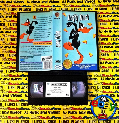 Vhs film animazione daffy duck - film,
