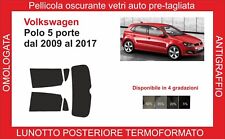 pellicole oscuranti vetri pre-tagliata volkswagen polo 5p 2009-17 termoformato