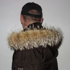 Pelliccia di coyote cappuccio