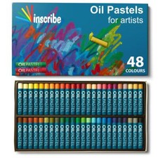 Inscribe Artisti Disegno Dipinto Pastelli ad Olio Scatola Set Di 48 Colori