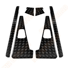 Defender 90 Set Ali, Angoli e Sembi 2mm Piastra a scacchi Rivestita a Polvere Nero