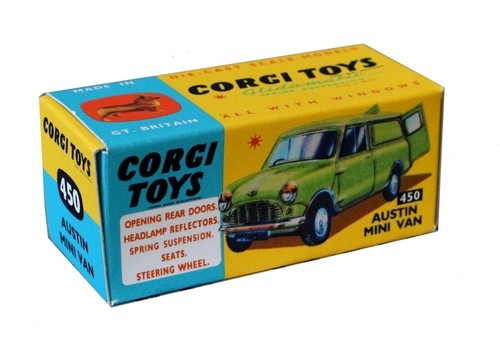 Corgi toys boîte box repro