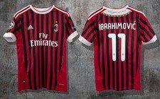 Maglia Home Vintage AC Milan 2011 con Distintivo - Ibrahimovic | Spedizione Gratuita