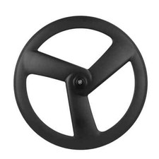 Set Ruote in Carbonio 3 Raggi Sheel 700c Larghezza 23mm Ruote Bici Strada e Pista