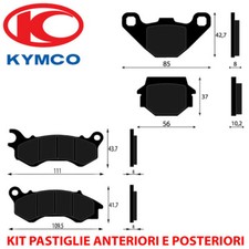 KIT PASTIGLIE FRENO ANTERIORI