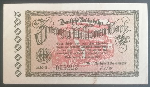 Germania banconota milioni - germania, 20