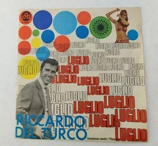 Riccardo Del Turco _ Luglio VINILE 45 GIRI 7" CGD _ N 9682 Italia 1968 Nuovo 
