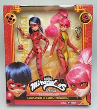 Miraculous: Coffret Pack 2 Poupées Figurines Ladybug et Lady Dragon 