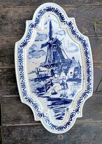 Pano decorativo vintage delft - pano,