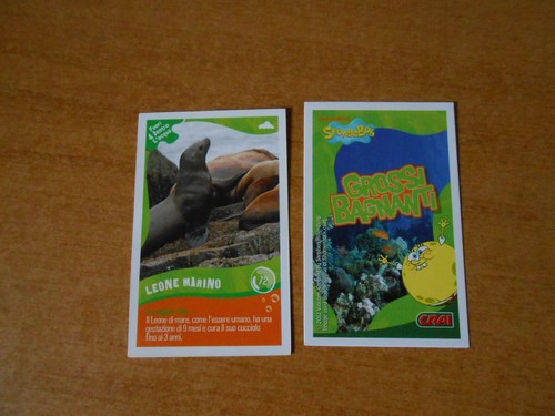 Figurina card spongebob - spongebob, crai