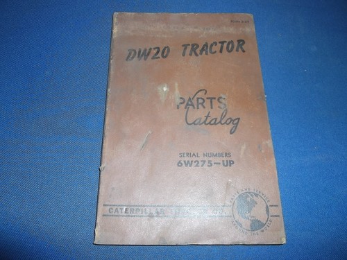 Cat caterpillar dw20 - dw20, manuale