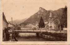 OBERAMMERGAU – PROMENADE AN DER AMMER – DEUTSCHLAND GERMANIA POSTKARTE CARTOLINA