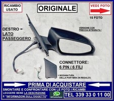 SPECCHIETTO ELETTRICO DESTRO 6 PIN FILI TOYOTA YARIS P13 P15 2011-2020