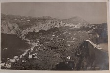 cartolina campania napoli b/n n/v capri vista da anacapri panorama veduta f/p
