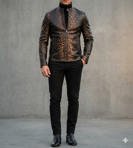 Giacca pelle uomo lusso - di,