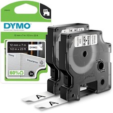 DYMO D1 etichette originali stampa nera su bianco 12 mm x 7 mm etichette
