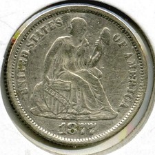 Dime In Argento Seated Liberty