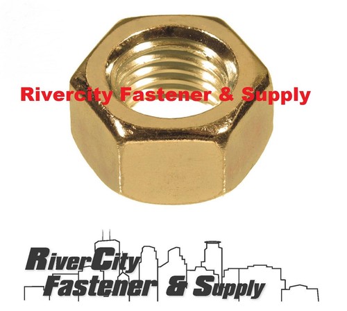 Brass hex nuts 1 4 - brass,
