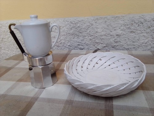 Mulino bianco caffettiera moka - bianco,