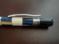 🔴 KRIEN penna a sfera fasci luce iridescente cromata rotazione scrive vintage