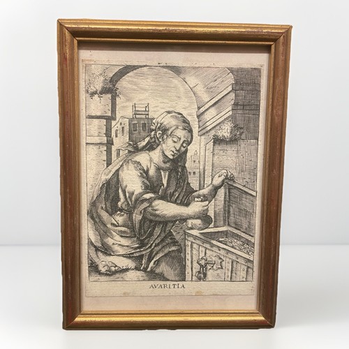 Incisione stampa antica - stampa,