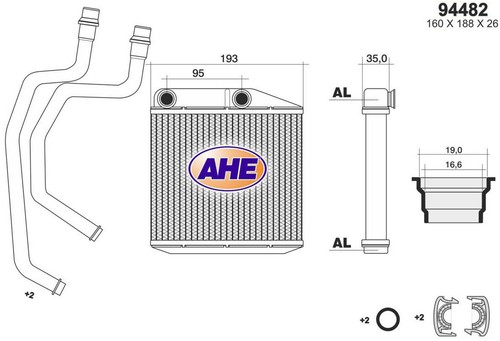 Radiatore riscaldamento ahe - radiatore,