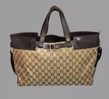 Borsa Gucci in pelle e tela GG