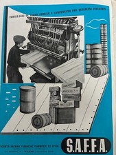 Pubblicità d'epoca 1942 reclame stampa pubblicitaria pagina intera Saffa