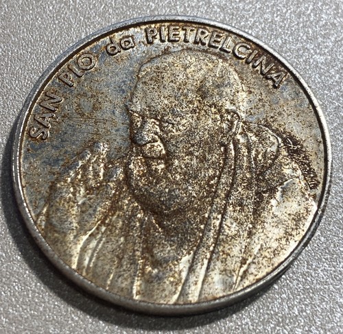 Medaglia san padre pio - padre,