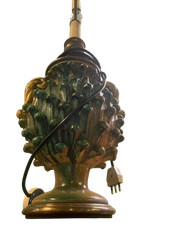 Grande lume  lampada da tavolo ceramica d'arte Francese
