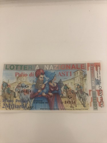 Biglietto lotteria nazionale - lotteria,