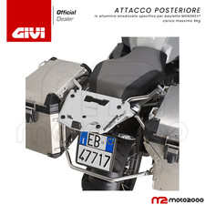 ATTACCO POSTERIORE ALLUMINIO GIVI BAULETTO MONOKEY BMW R 1200 1250 GS ADVENTURE