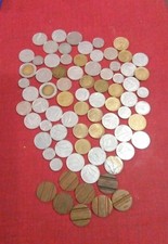 MONETE ITALIANE IN LIRE + 8 GETTONI TELEFONICI