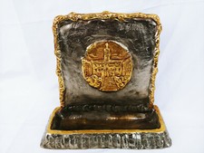 TOMMASO GISMONDI SCULTURA FIRMATA IN BRONZO ARGENTATO CON DETTAGLI COLOR ORO