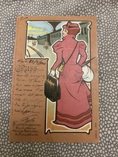 Cartolina Liberty Gruss Aus -