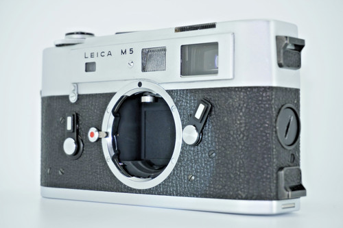 Leica silver rangefinder - leica, m5