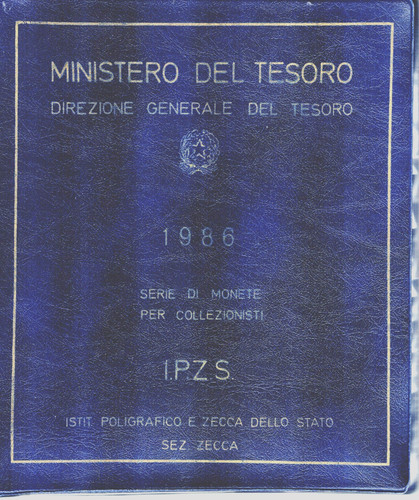1986 serie monete per - 1986,