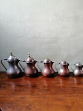 Serie Di Caffettiere In Rame Antiche