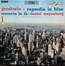 Gershwin – Rapsodia In Blue, Concerto In Fa / Daniel Wayenberg - LP
