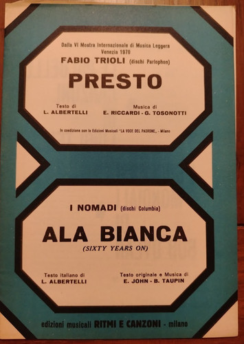 Nomadi spartito ala bianca - i,