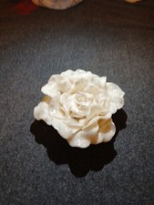 Rosa bianca fatta mano - bianca, a