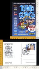 26741] TORINO COMICS 2014 - SALONE DEL FUMETTO - CARTOLINA E ANNULLO FILATELICO