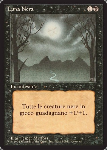 Mtg bad moon italian - mtg,