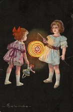 E. COLOMBO - Bambini, Enfants, Children - Bambola, Lampada Cinese - VG - #112